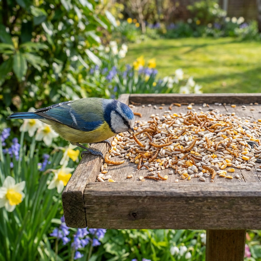 High energy plus met meelwormen pimpelmees