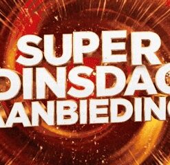 Super dinsdag aanbieding promotie, actie en korting