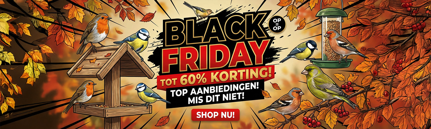 Black Friday aanbieding voor tuinvogels en strooivoer