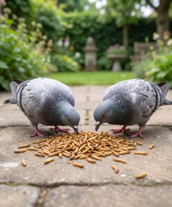 Duiven eten Voedzame black soldier fly larven kopen voor tuinvogels en siervissen